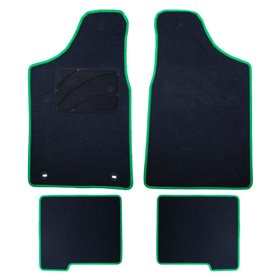 ALFOMBRA A MEDIDA CITROEN SAXO (1996-2003) 5PZ RIBETE VERDE
