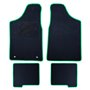 ALFOMBRA A MEDIDA CITROEN SAXO (1996-2003) 5PZ RIBETE VERDE