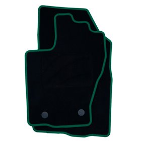 ALFOMBRA A MEDIDA DACIA DUSTER (2014-2018) 5PZ RIBETE VERDE