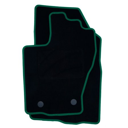 ALFOMBRA A MEDIDA DACIA DUSTER (2014-2018) 5PZ RIBETE VERDE