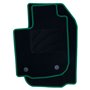 ALFOMBRA A MEDIDA DACIA SANDERO (2012-2016) 5PZ RIBETE VERDE