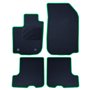 ALFOMBRA A MEDIDA DACIA SANDERO (2016-PRESENTE) 5PZ RIBETE VERDE