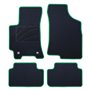 ALFOMBRA A MEDIDA DAEWOO LANOS (1997-2002) 5PZ RIBETE VERDE