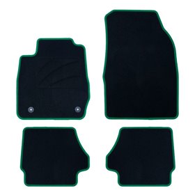 ALFOMBRA A MEDIDA FORD FIESTA (2013-2017) 5PZ RIBETE VERDE