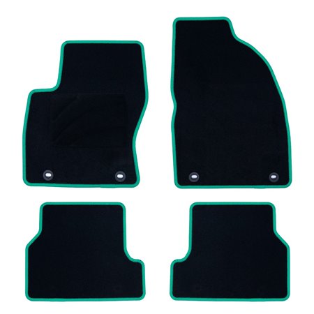 ALFOMBRA A MEDIDA OCC DESIGN FORD FOCUS II (2004-2011) 5 PZ VERDE