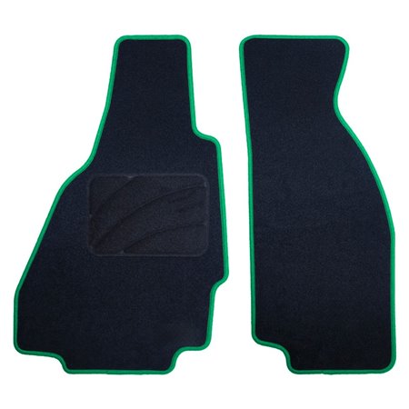 ALFOMBRA A MEDIDA FERRARI 328 (1985 - 1990) 2PZ RIBETE VERDE
