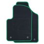 ALFOMBRA A MEDIDA FIAT 500 (2008-2020) 5PZ RIBETE VERDE