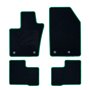 ALFOMBRA A MEDIDA FIAT 500X (2015-PRESENTE) 5PZ RIBETE VERDE
