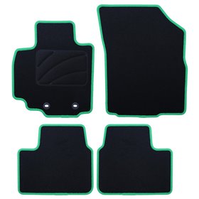 ALFOMBRA A MEDIDA FIAT SEDICI (2006-2014) 5PZ RIBETE VERDE