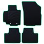 ALFOMBRA A MEDIDA FIAT SEDICI (2006-2014) 5PZ RIBETE VERDE