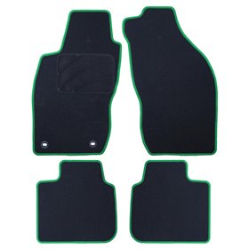 ALFOMBRA A MEDIDA FIAT MAREA (1996-2002) 5PZ O CP RIBETE VERDE