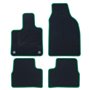ALFOMBRA A MEDIDA FIAT 500 ELECTRICO 3+1 (DESDE 2020) 5PZ RIBETE VERDE