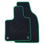 ALFOMBRA A MEDIDA FIAT 500 ELECTRICO 3+1 (DESDE 2020) 5PZ RIBETE VERDE