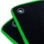 ALFOMBRA A MEDIDA HONDA CIVIC X (2017-PRESENTE) 5PZ RIBETE VERDE