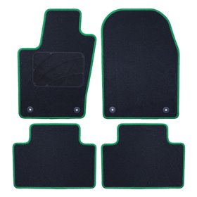 ALFOMBRA A MEDIDA JEEP GRAND CHEROKEE WK2 (2011 -PRESENTE) 5PZ RIBETE VERDE