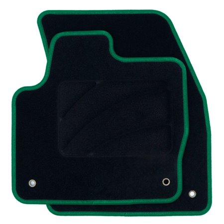 ALFOMBRA A MEDIDA LAND ROVER RANGE ROVER EVOQUE (2011-2019) 5PZ RIBETE VERDE