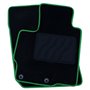 ALFOMBRA A MEDIDA MITSUBISHI ASX (2010-2016) 5PZ RIBETE VERDE
