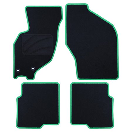ALFOMBRA A MEDIDA MITSUBISHI SPACESTAR (1991-1998) 5PZ Y 7PZ RIBETE VERDE
