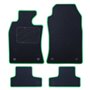 ALFOMBRA A MEDIDA MINI R52 CABRIO (2004-2009) 5PZ RIBETE VERDE