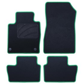 ALFOMBRA A MEDIDA NISSAN JUKE (2019-PRESENTE) 5 RIBETE VERDE