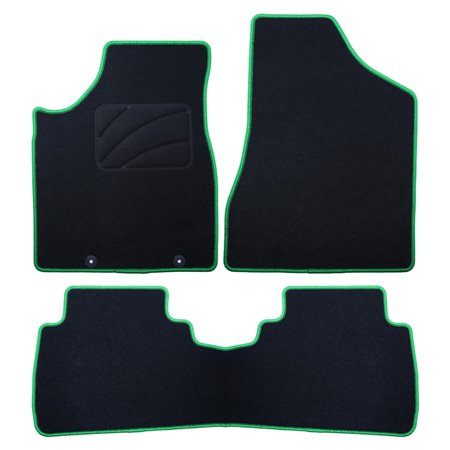 ALFOMBRA A MEDIDA NISSAN MURANO (2005-2008) 5 RIBETE VERDE