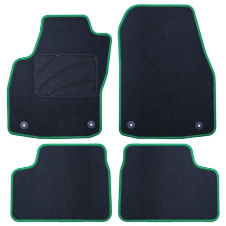 ALFOMBRA A MEDIDA OPEL ASTRA H TWINTOP CABRIO (2006-2011) 5 RIBETE VERDE
