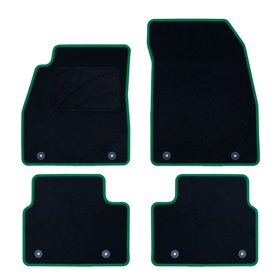 ALFOMBRA A MEDIDA OPEL INSIGNIA (2808-2817) 5PZ RIBETE VERDE