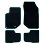 ALFOMBRA A MEDIDA PEUGEOT 2008 (2019-PRESENTE) 5PZ RIBETE VERDE