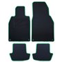 ALFOMBRA A MEDIDA PORSCHE 911 992 (2019 - ) 5 PZ RIBETE VERDE