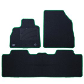 ALFOMBRA A MEDIDA RENAULT ESPACE V (2015-PRESENTE) CP RIBETE VERDE