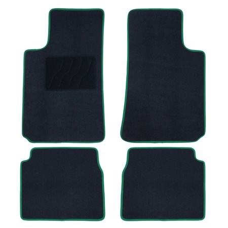 ALFOMBRA A MEDIDA RENAULT MEGANE I 5 PUERTAS (1996-2002) 5PZ RIBETE VERDE