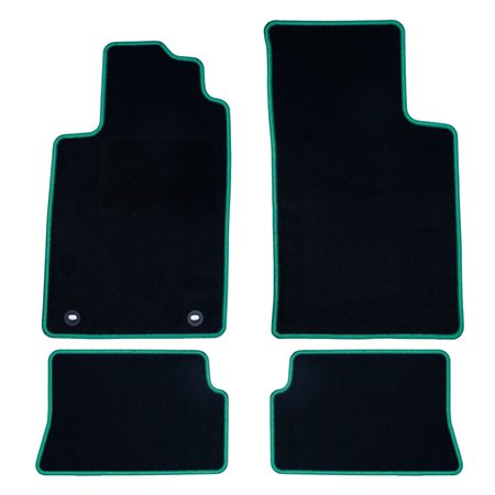 ALFOMBRA A MEDIDA OCC DESIGN RENAULT MEGANE I CABRIO (1997-2003) 5 PZ VERDE
