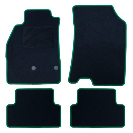 ALFOMBRA A MEDIDA OCC DESIGN RENAULT MEGANE III (2009-2016) 5 PZ VERDE