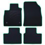 ALFOMBRA A MEDIDA RENAULT TALISMAN (2015-PRESENTE) 5PZ RIBETE VERDE
