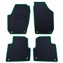 ALFOMBRA A MEDIDA SKODA ROOMSTER (2006-2015) 5 RIBETE VERDE