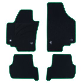 ALFOMBRA A MEDIDA SEAT ALTEA XL (2006-2015) 5PZ RIBETE VERDE