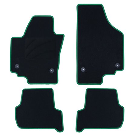 ALFOMBRA A MEDIDA SEAT ALTEA XL (2006-2015) 5PZ RIBETE VERDE