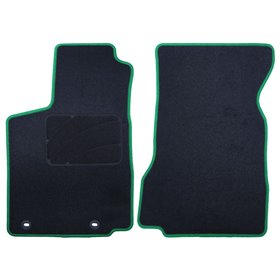 ALFOMBRA A MEDIDA SEAT INCA (1993-2003) DELANTERAS RIBETE VERDE