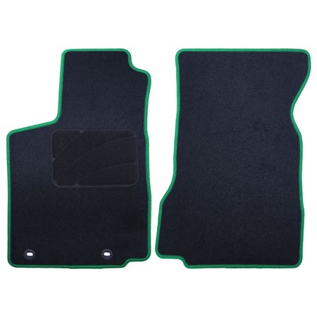 ALFOMBRA A MEDIDA SEAT INCA (1993-2003) DELANTERAS RIBETE VERDE