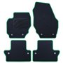 ALFOMBRA A MEDIDA VOLVO S60 (2010-2019) 5PZ RIBETE VERDE