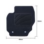 ALFOMBRA A MEDIDA VOLVO S60 (2010-2019) 5PZ RIBETE VERDE