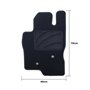 ALFOMBRA A MEDIDA VOLVO S80 (1998-2006) 5PZ RIBETE VERDE