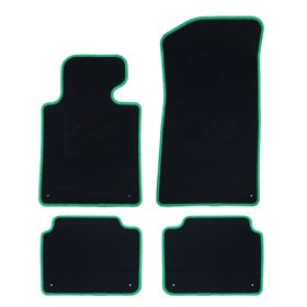 ALFOMBRA A MEDIDA VOLKSWAGEN BORA (1998-2005) 5PZ RIBETE VERDE