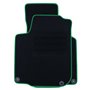 ALFOMBRA A MEDIDA VOLKSWAGEN GOLF I (1974-1983) 5PZ RIBETE VERDE