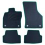 ALFOMBRA A MEDIDA OCC DESIGN VOLKSWAGEN GOLF VII (2012-2019) 5 PZ VERDE