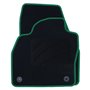 ALFOMBRA A MEDIDA VOLKSWAGEN POLO AW (2017) 5PZ RIBETE VERDE