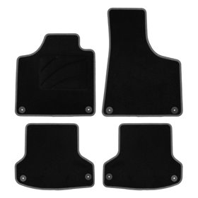 ALFOMBRA A MEDIDA AUDI A3 8P (2003-2012) 5PZ RIBETE GRIS OSCURO