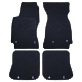 ALFOMBRA A MEDIDA AUDI A4 B5 (1995-2001) 5PZ RIBETE GRIS OSCURO