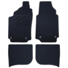 ALFOMBRA A MEDIDA AUDI A6 C4 (1994-1997) 5PZ RIBETE GRIS OSCURO