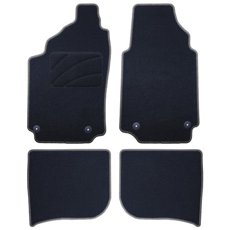 ALFOMBRA A MEDIDA AUDI A6 C4 (1994-1997) 5PZ RIBETE GRIS OSCURO